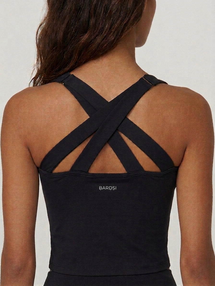 Cross Back Crop Tank