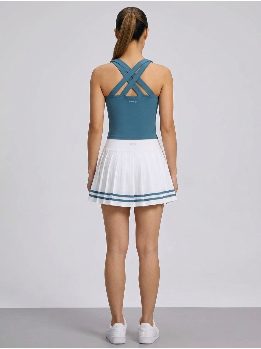 Cross Court Set — Teal/White